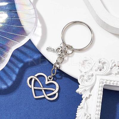 Valentine's Day Heart Alloy Pendant Keychain KEYC-JKC00625-05-1