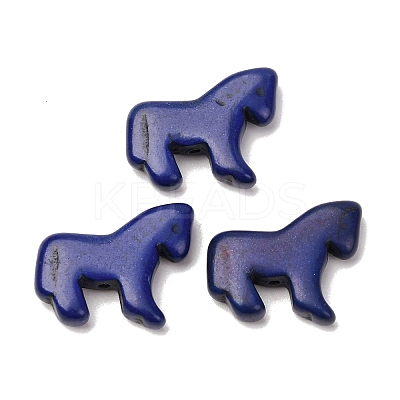 Synthetic Turquoise Dyed Horse Beads G-B015-M-1
