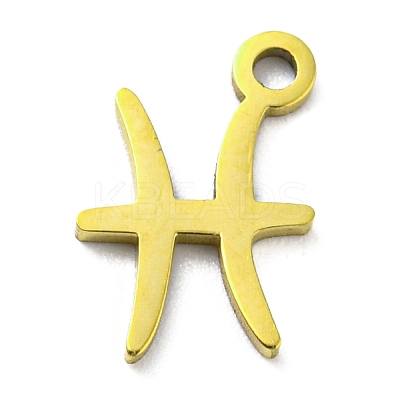 12Pcs Ion Plating(IP) 304 Stainless Steel Pendants STAS-H180-01G-1
