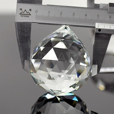 Transparent K9 Glass Pendants GLAA-WH0015-35D-1