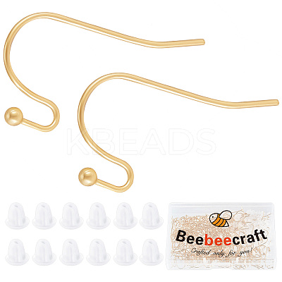 200Pcs 316 Surgical Stainless Steel Earring Hooks STAS-BBC0001-89-1