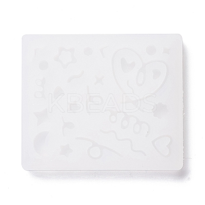 Line & Flat Round & Heart & Star & Flower & Moon Filling Silicone Molds LS-DIY-M029-08-1