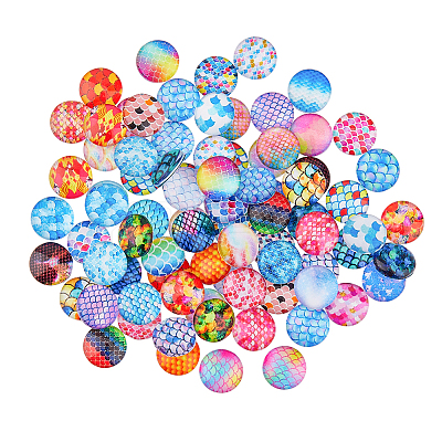 Glass Cabochons GLAA-DC0001-47-1