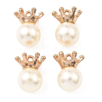 (Defective Closeout Sale: Some Glue Overflow) Resin Imitation Pearl Pendants FIND-XCP0002-45B-1