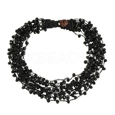 Bohemian Style Glass Bead Multi-layer Necklaces for Daily Wear and Gifting BA8447-3-1