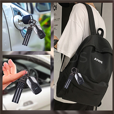 Imitation Leather Keychain Holder DIY-WH20013-23A-1