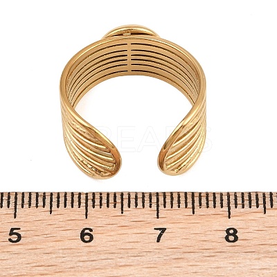 304 Stainless Steel Cuff Ring Components SA-CBA82C8-03A-G-1
