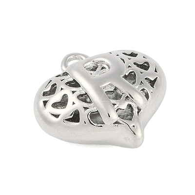 Hollow Brass Pendants for Valentine's Day KK-M289-03R-P-1