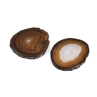 Dyed & Heated Natural Agate Slice Big Pendants GG-CBAAF67-02C-1