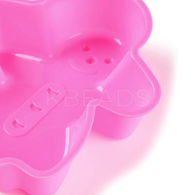 Gingerbread Man DIY Food Grade Silicone Statue Mold DIY-K075-38-1