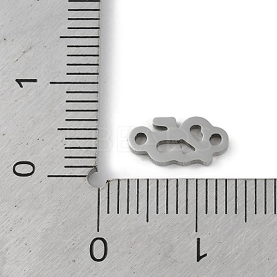 Non-Tarnish 304 Stainless Steel Connector Charms STAS-L279-018P-1
