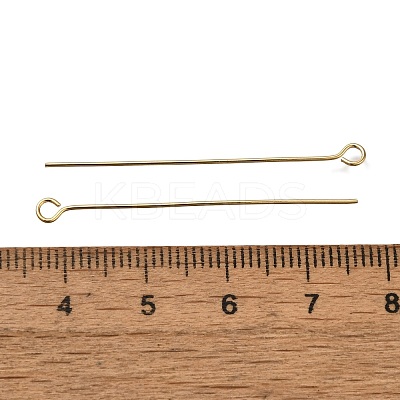 Brass Eye Pins KK-H502-02G-G-1