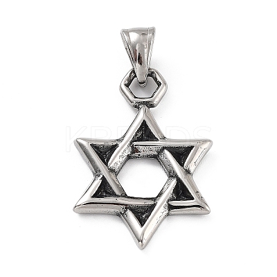 316 Surgical Stainless Steel Pendants STAS-K276-14B-AS-1