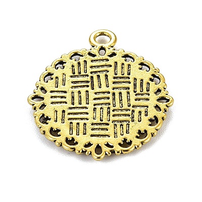 Zinc Alloy Pendant Settings for Cabochon & Rhinestone LS-KHDZ-PALLOY-A15290-AG-1