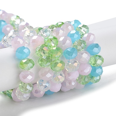 Glass Beads Strands EGLA-A034-M8mm-50-1