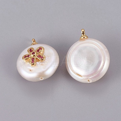 Natural Cultured Freshwater Pearl Pendants PEAR-F008-47G-1