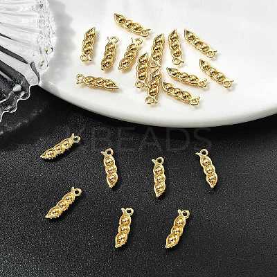 SHEGRACE Brass Pea Charms XGR0166G-102G-1