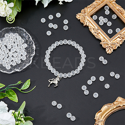 2 Strands Transparent Glass Beads Strands GLAA-DC0001-41-1