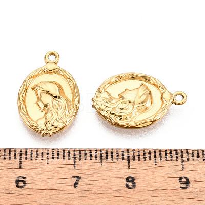 304 Stainless Steel Pendants STAS-T065-75G-1