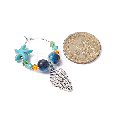 Alloy Wine Glass Charm AJEW-JO00213-1