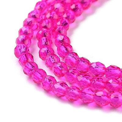 Transparent Glass Beads Strands LS-GLAA-H021-04-23-1