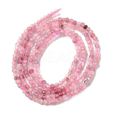 Natural Plum Blossom Tourmaline Beads Strands X-G-C266-A01-2mm-1