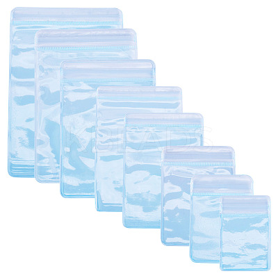 40Pcs 8 Styles Transparent PVC Anti Oxidation Resealable Bags AJEW-TA0002-40B-1