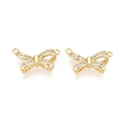 Brass Micro Pave Cubic Zirconia Pendants KK-N276-10G-1