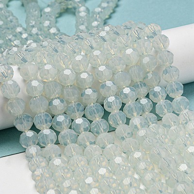 Imitation Jade Glass Beads Stands EGLA-A035-J8mm-D06-1