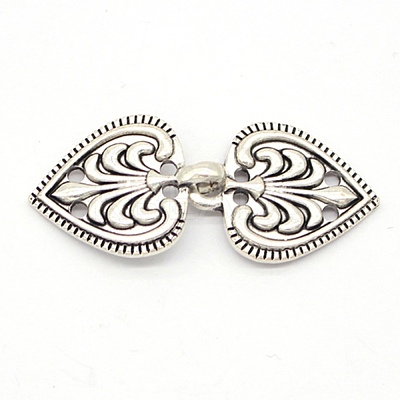 Alloy Hook Button PALLOY-WH0082-61-1