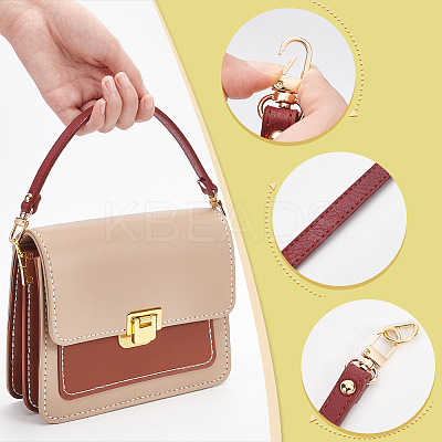 4Pcs 4 Colors PU Leather Bag Straps PURS-WR0001-19-1
