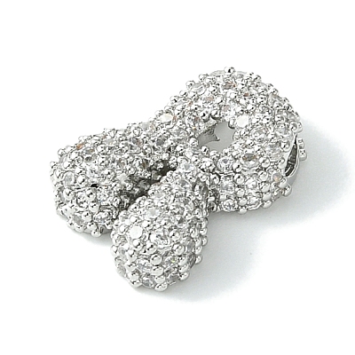 Rack Plating Brass Clear Cubic Zirconia Pendants KK-S378-01P-R-1