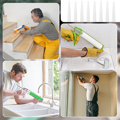 Reusable Silicone Caulking Nozzle Applicators SIL-WH0014-44-1