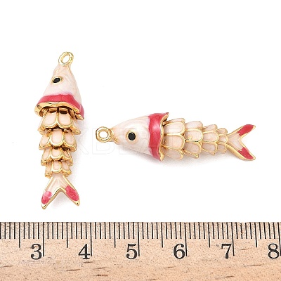 Brass Micro Pave Cubic Zirconia Pendants with Enamel KK-H526-03G-08-1