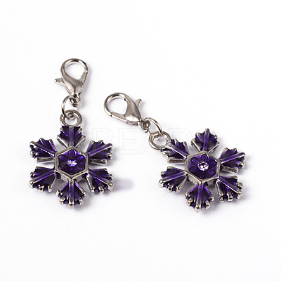 Zinc Alloy Enamel Pendants X-ENAM-H169-M-1