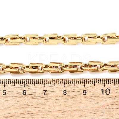 304 Stainless Steel Arch Link Chain Necklaces for Women Men NJEW-F363-05G-1