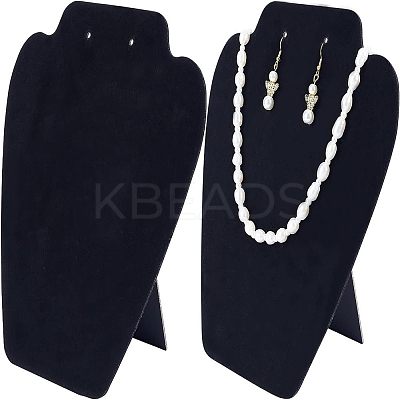 Flocked Cloth with Paperboard Jewelry Display Stands LS-NDIS-FG0001-02-1