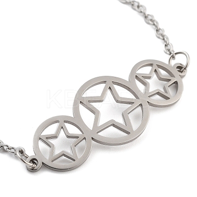 Non-Tarnish Stainless Steel Cable Chain Link Bracelets for Women Men LS-STAS-Z061-01P-08-1