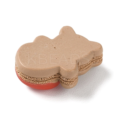 Opaque Resin Cabochons RESI-G079-02B-1