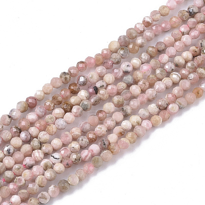 Natural Rhodochrosite Beads Strands G-S361-2mm-015-1