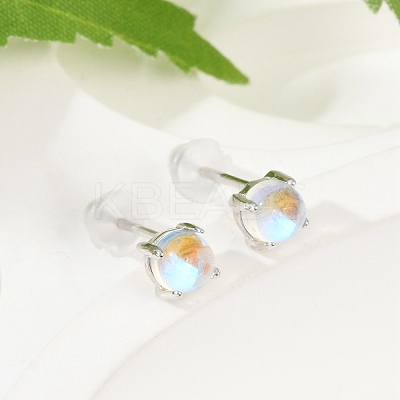 Anti-Tarnish 925 Sterling Silver Stud Earrings EJEW-M202-01-1