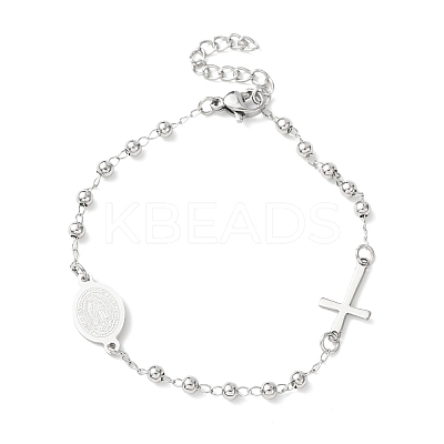 Religion 304 Stainless Steel Link Bracelets LS-BJEW-F524-05B-P-1