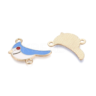 Alloy Enamel Connector Charms PALLOY-Q467-02G-02-1