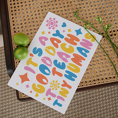 1Pc PET Hollow Out Drawing Painting Stencils DIY-MA0004-57-1