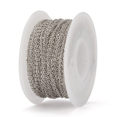Tarnish Resistant 304 Stainless Steel Cable Chains CHS-N002-02B-P-1