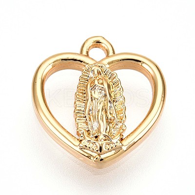 Brass Pendants KK-T075-16G-1