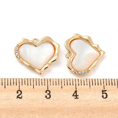 Natural Freshwater Shell Pendants KK-Q806-01G-1