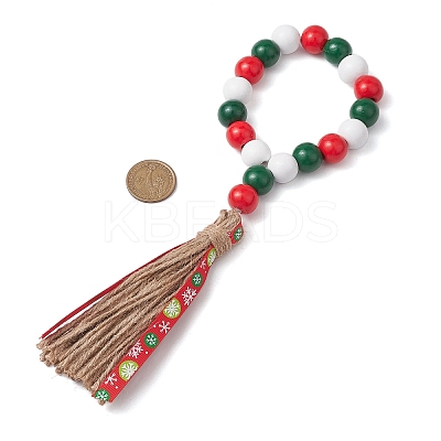 Wooden Beads Napkin Rings HJEW-JM02149-1