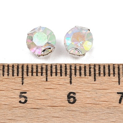 Flat Round Sew on Rhinestone Montee Beads STAS-B107-01C-02S-1