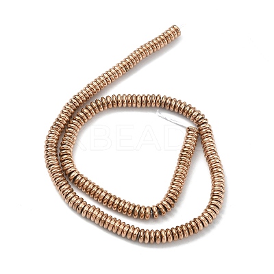 Electroplated Synthetic Non-magnetic Hematite Beads Strands G-C024-02-1